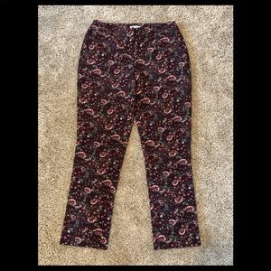 Carolina Belle Montréal Floral Dress Pants Size 6